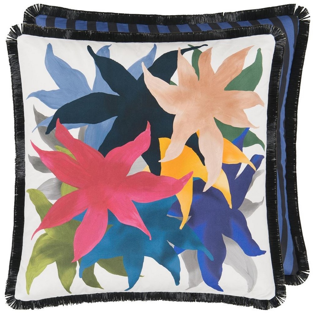 Christian Lacroix Iris Des Marais Cushion in Craie Multi